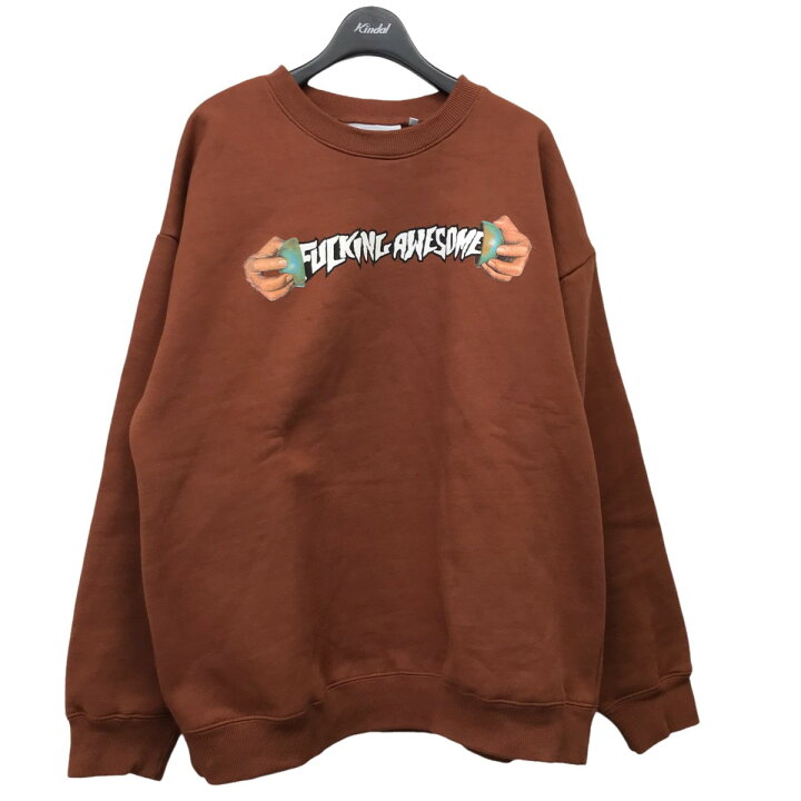 楽天市場】【中古】FUCKING AWESOME ロゴプリントスウェット ブラウン 