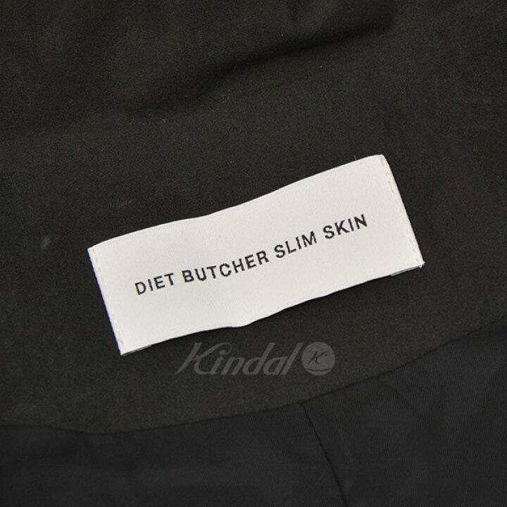 楽天市場】【中古】DIET BUTCHER SLIM SKIN プリントステンカラーコート ブラック サイズ：3 【200422】（ ダイエットブッチャースリムスキン） : ブランド古着のカインドオル