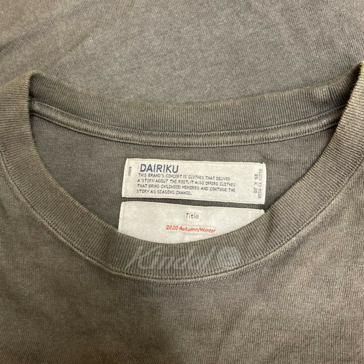 楽天市場】【中古】DAIRIKU 20AW「HOLLYWOOD Layered T-Shirt」刺繍  