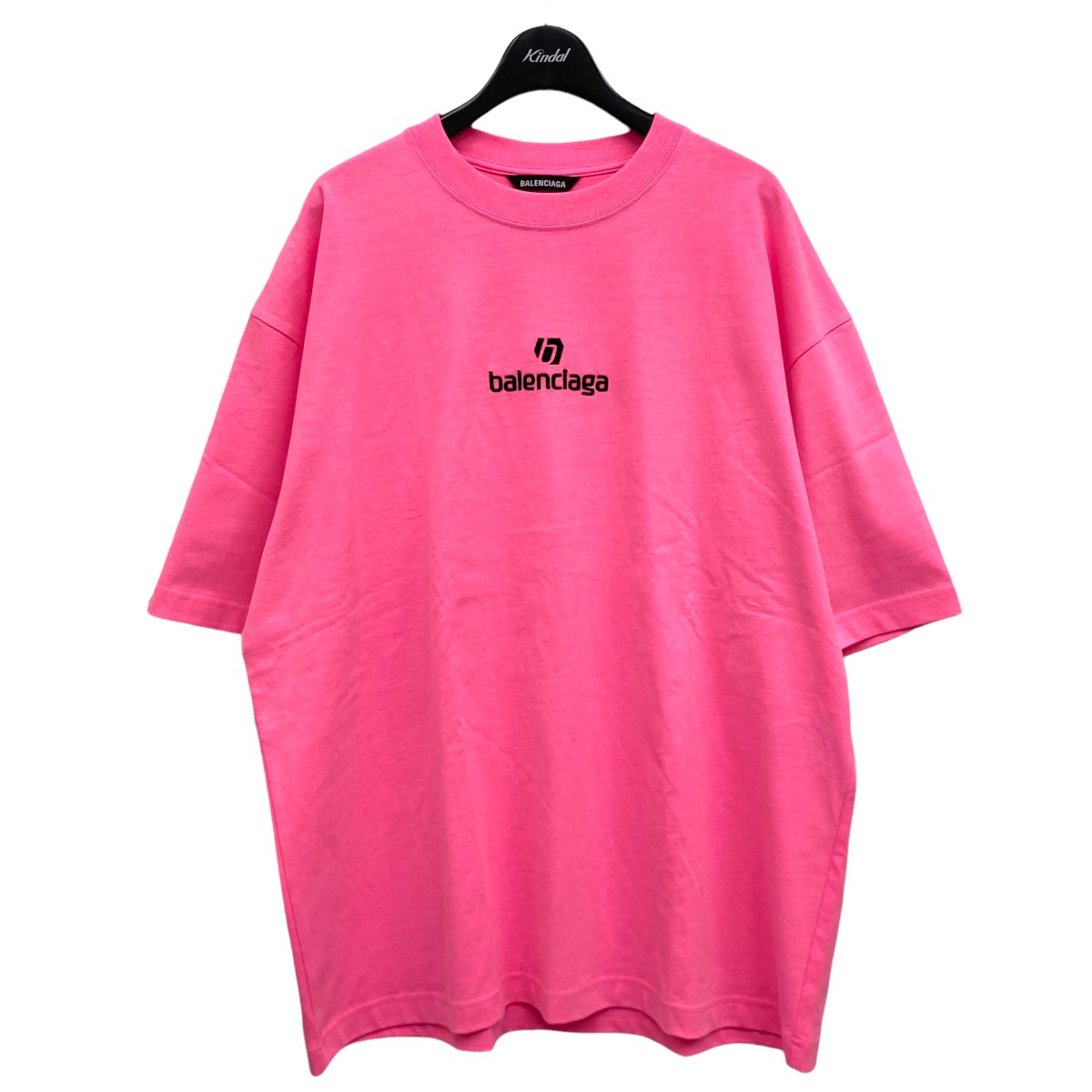 楽天市場】【中古】BALENCIAGA ロゴ刺繍Tシャツ ピンク サイズ：M
