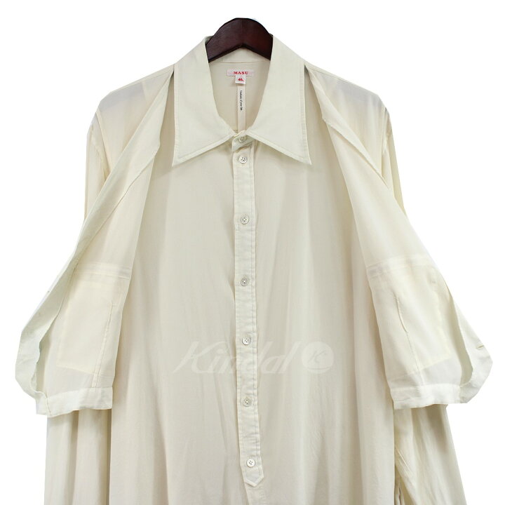 楽天市場】【中古】MASU 希少 19AW LAYERED SILK SHIRTS レイヤード 