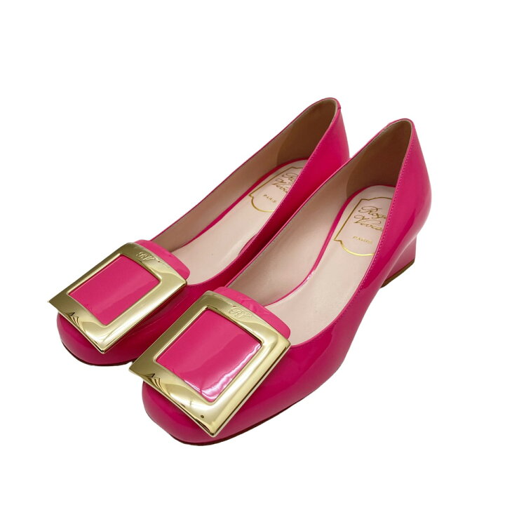 楽天市場 中古 Roger Vivier エナメルパンプス ピンク サイズ 34 1 2 ロジェ ヴィヴィエ ブランド古着のカインドオル