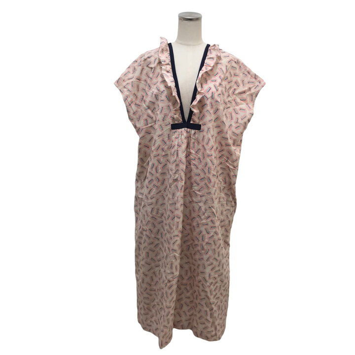 楽天市場】【中古】mina perhonen19SS ビスケットVネックワンピース 