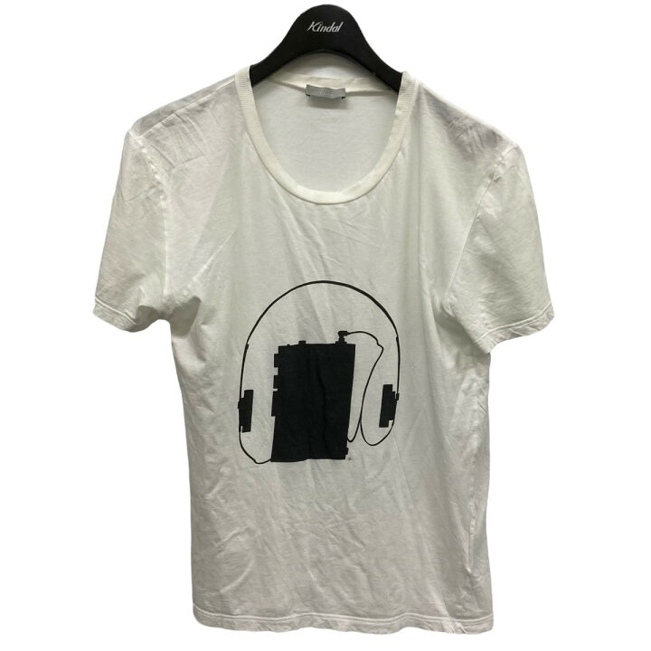 楽天市場】【中古】Dior Homme ヘッドフォンTシャツ ホワイト サイズ  