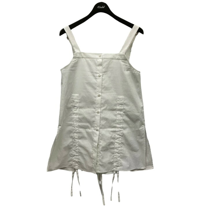 楽天市場】【中古】UN3D． ヘムギャザーシャツキャミソール ホワイト  