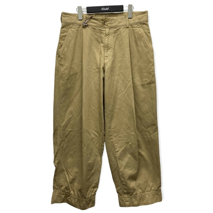 楽天市場】【中古】kolor 22SS 製品染めチノクロスパンツ ベージュ 