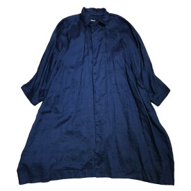 【中古】monitalyLINEN BATMAN COAT オーバーコート インディゴ サイズ：XXS【価格見直し】