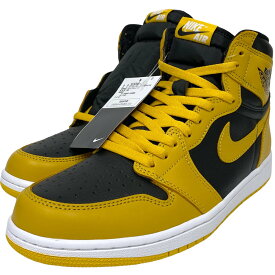 【中古】NIKE　AIR JORDAN 1 RETRO HIGH OG Pollenエアジョーダン1スニーカー靴 イエロー×ブラック／ポレン サイズ：US10(28cm) 【130722】（ナイキ）