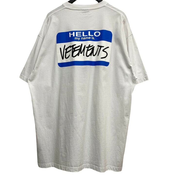 楽天市場】【中古】VETEMENTS 21AW Hello My name is VETEMENTS T 