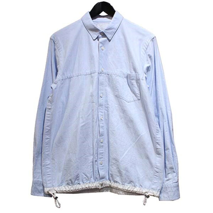 楽天市場】【中古】sacai 16SS DRAWSTRING SHIRT ドローコードシャツ 