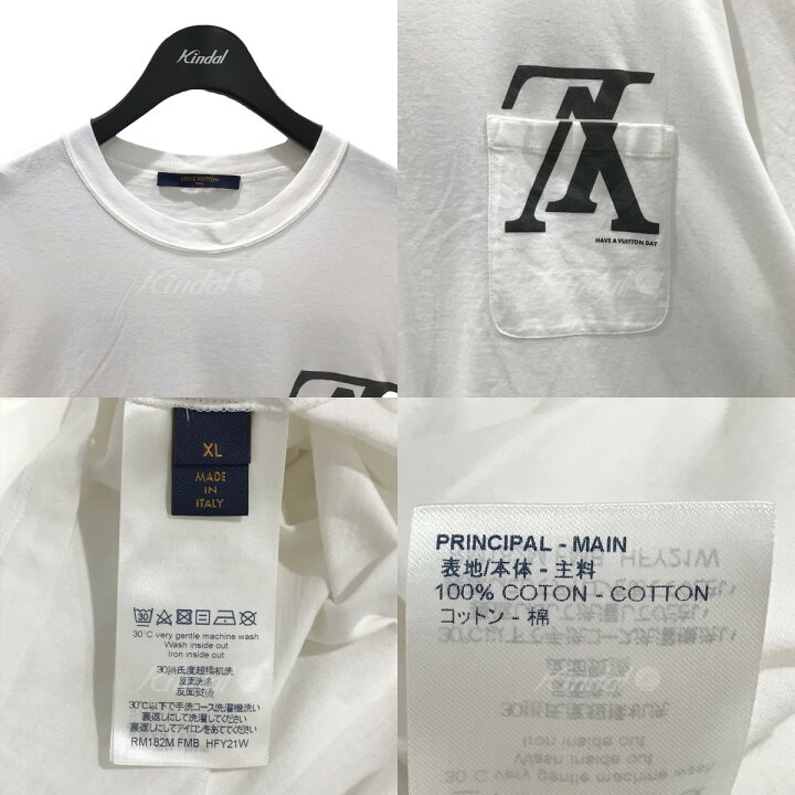 Buy Louis Vuitton 18AW FOREVER Short-sleeved T-shirt with logo print pocket  Crew neck cut-and-sew Navy RM182M FMB HFY21W M Navy from Japan - Buy  authentic Plus exclusive items from Japan