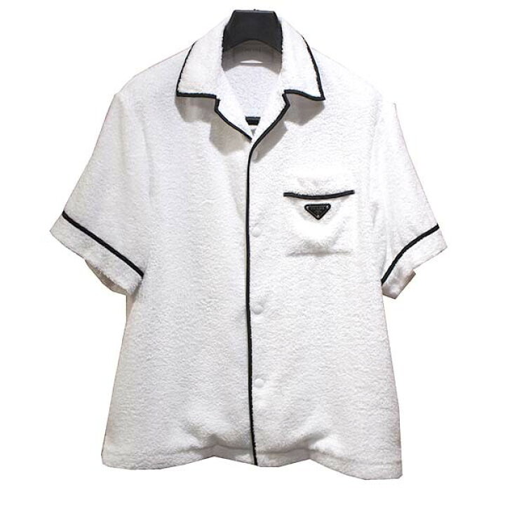 楽天市場】【中古】PRADA 22SS コットンテリーボウリングシャツ 