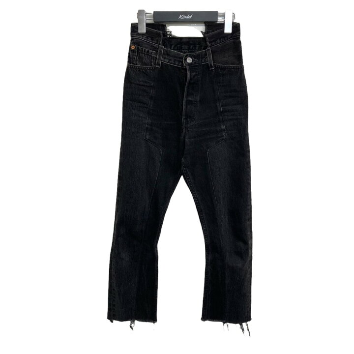 楽天市場】【中古】jonnlynxリメイクデニムパンツ ブラック サイズ：24 