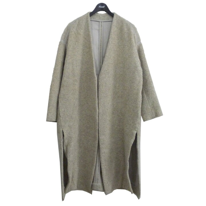 楽天市場】【中古】nagonstansエコムートンノーカラーコート ベージュ  