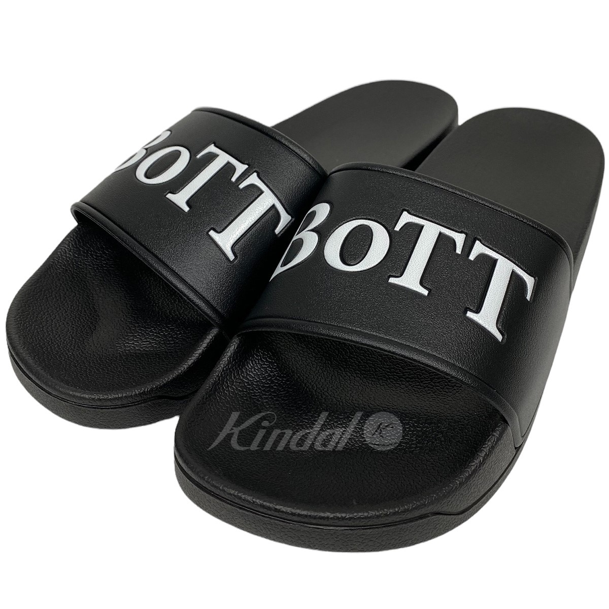 【中古】Bott×WISM　別注22SS OG Logo Shower Sandalsロゴサンダル ブラック サイズ：43 XL(28cm)  【170822】（ボット ウィズム） | ブランド古着のカインドオル