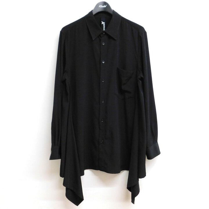 楽天市場】【中古】GROUND Y 脇下フリルシャツ ブラック サイズ：3 