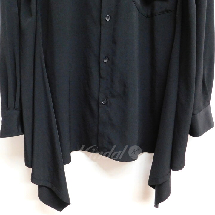 楽天市場】【中古】GROUND Y 脇下フリルシャツ ブラック サイズ：3 
