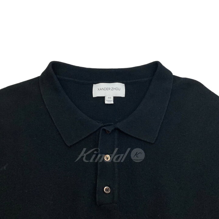 楽天市場】【中古】XANDER ZHOU 20SS ニットポロシャツ ブラック 