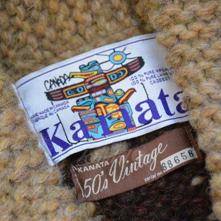 楽天市場】【中古】KANATA50s Vintage復刻 カウチンベスト ニット 