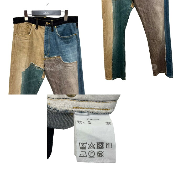 楽天市場】【中古】KHOKI 21AW「Y Denim Pants」再構築デニムパンツ 