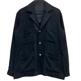 【中古】EDIFICE LA BOUCLE　フェイクスエードシャツジャケット スウェード ブラック サイズ：48 【040922】（エディフィスラブークル）