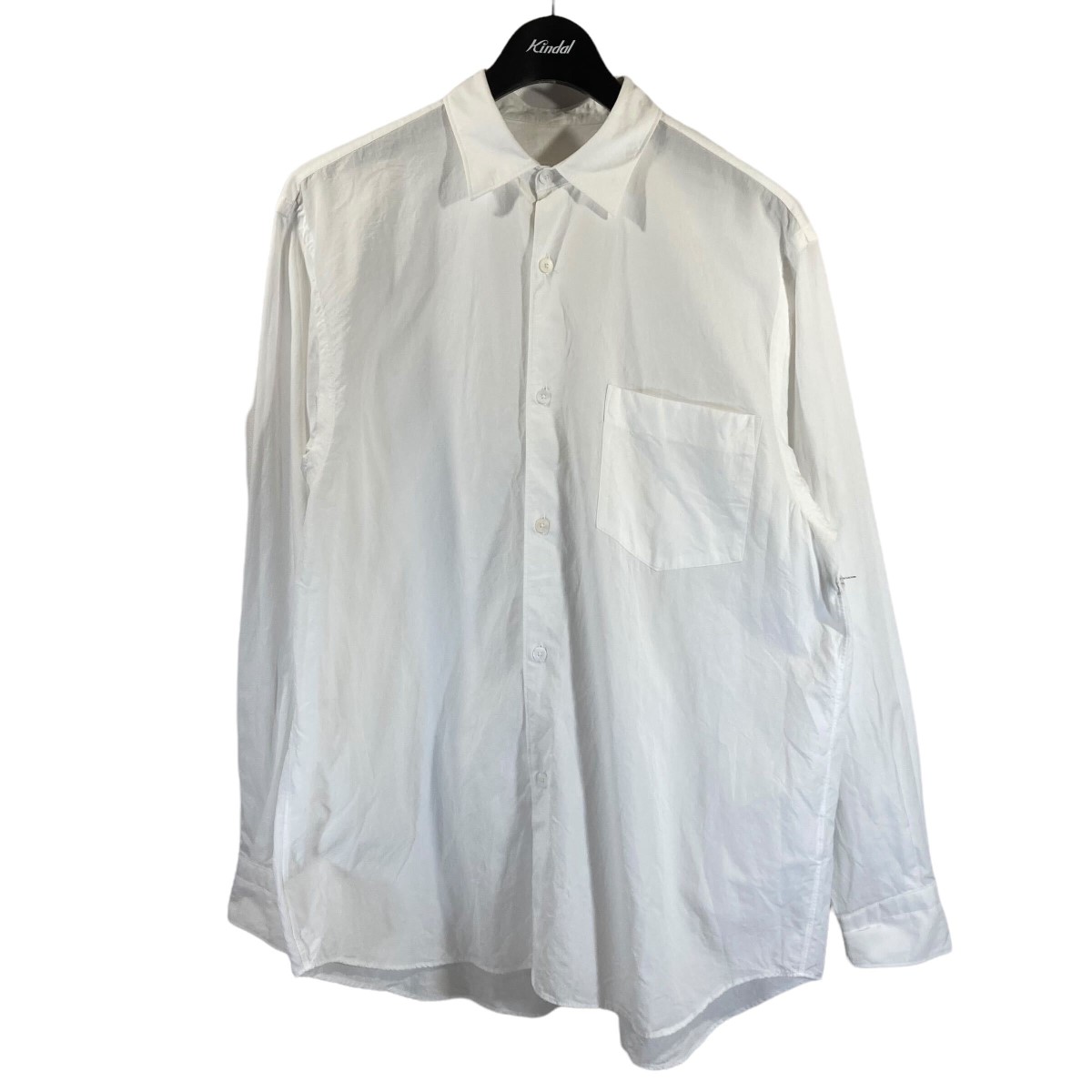 【中古】COMOLI　22AW コモリシャツ　長袖シャツ　W03-02001 ホワイト サイズ：1 【120922】（コモリ） |  ブランド古着のカインドオル