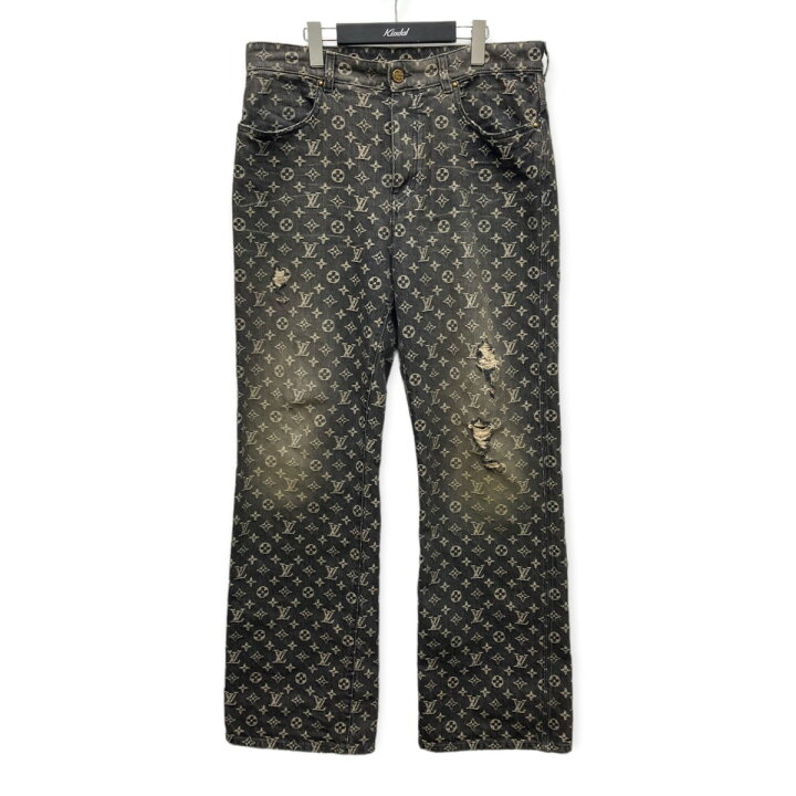 楽天市場】【中古】LOUIS VUITTON 22AW モノグラムバギーデニムパンツ 