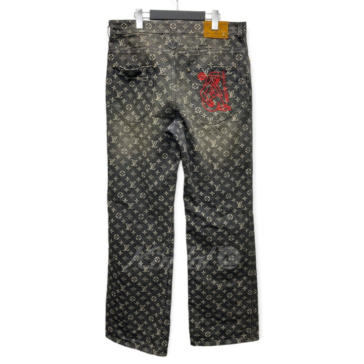 楽天市場】【中古】LOUIS VUITTON 22AW モノグラムバギーデニムパンツ 