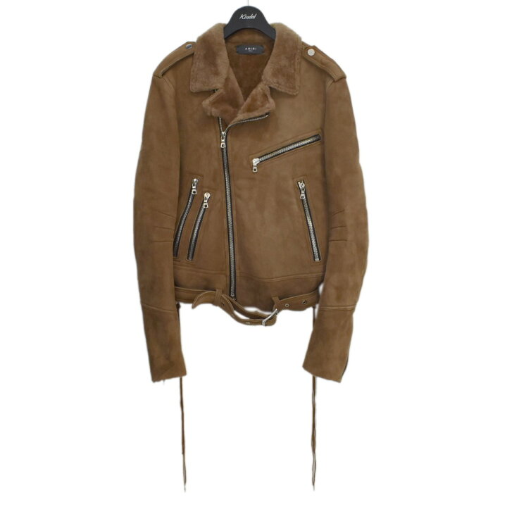 楽天市場】【中古】AMIRI 17AW SHEARLING BIKER JACKET シープムートン 