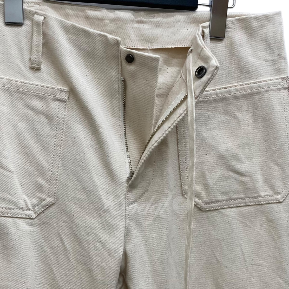 カラー SUNSEA　21SS　HIPPIE Denim Pants　21S37 Natural サイズ：2 （サンシー）：ブランド古着のカインドオル ますが