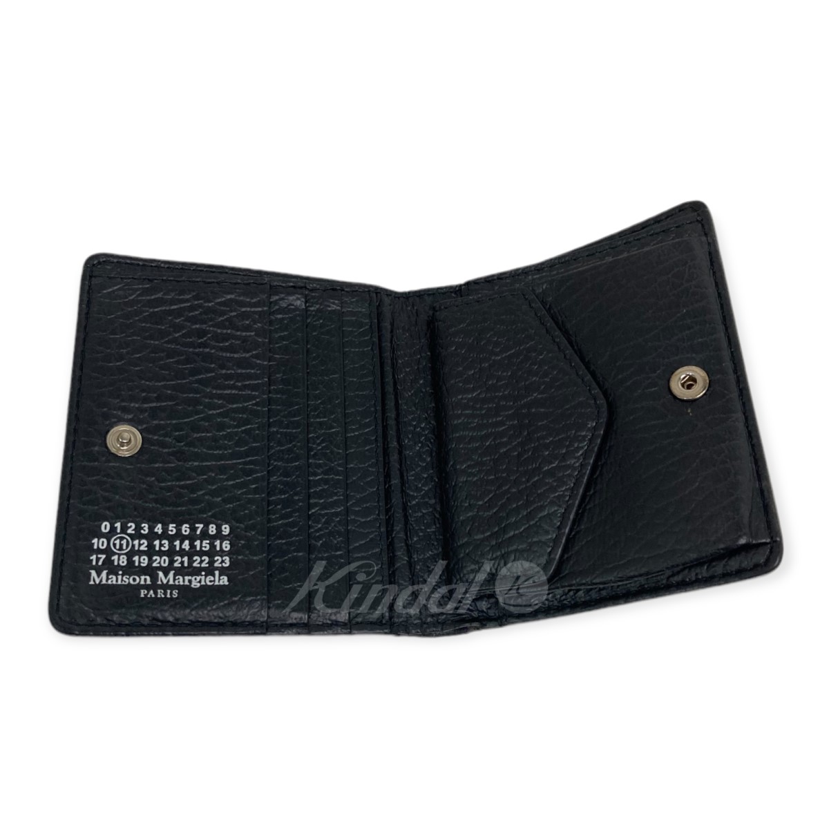 としてお MAISON MARGIELA11　二つ折り財布 ブラック サイズ：- （メゾンマルジェラ）：ブランド古着のカインドオル するように