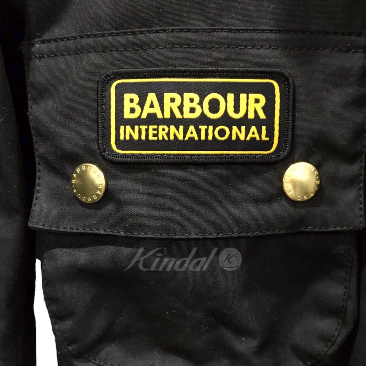 されます Barbour オイルドジャケット International Wax Jacket インターナショナル ブラック サイズ：36 （バーブァー ）：ブランド古着の
