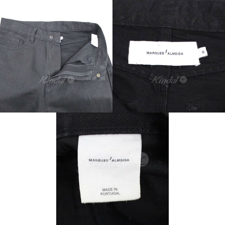楽天市場】【中古】MARQUES ALMEIDA カットオフパンツ ブラック サイズ  