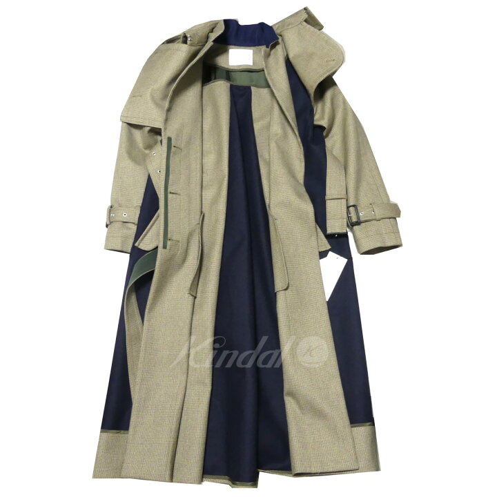 楽天市場】【中古】sacai 22AW Check Bonding Coat チェック 