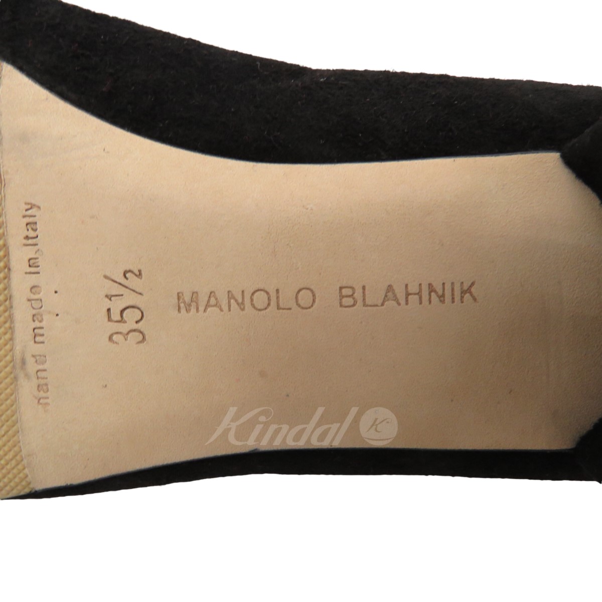 MANOLO BLAHNIK　パンプス Hangisi Flat ブラック サイズ：35 1／2 （マノロブラニク） - 10