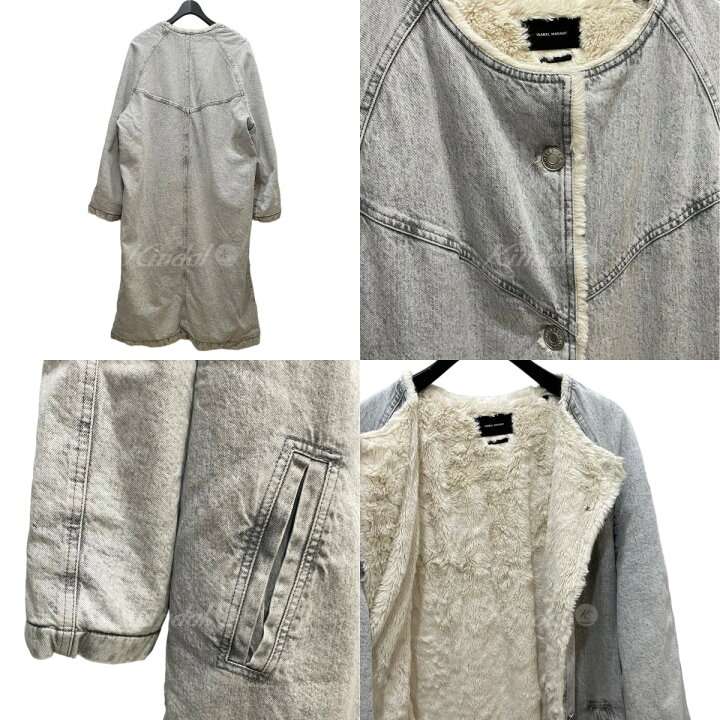 楽天市場】【中古】ISABEL MARANT デニムボアコート グレー サイズ：36  