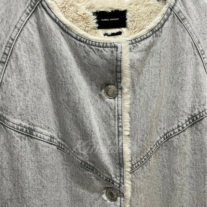 楽天市場】【中古】ISABEL MARANT デニムボアコート グレー サイズ：36  