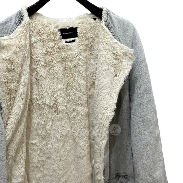 イザベルマラン デニムボアコート 立ち込め 