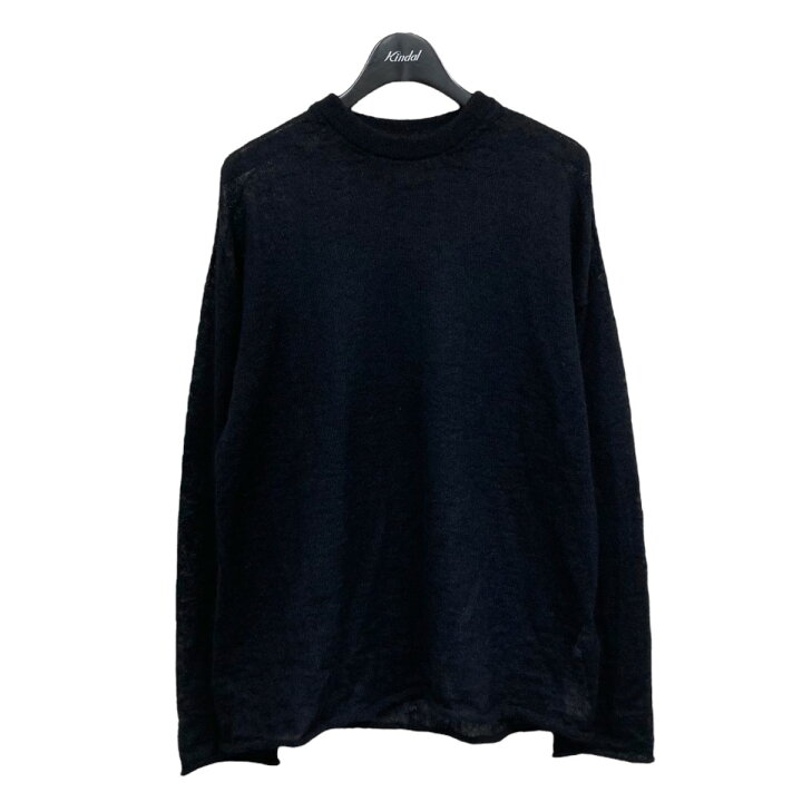 楽天市場】【中古】ATON モヘアクルーネックニット ブラック サイズ：2  