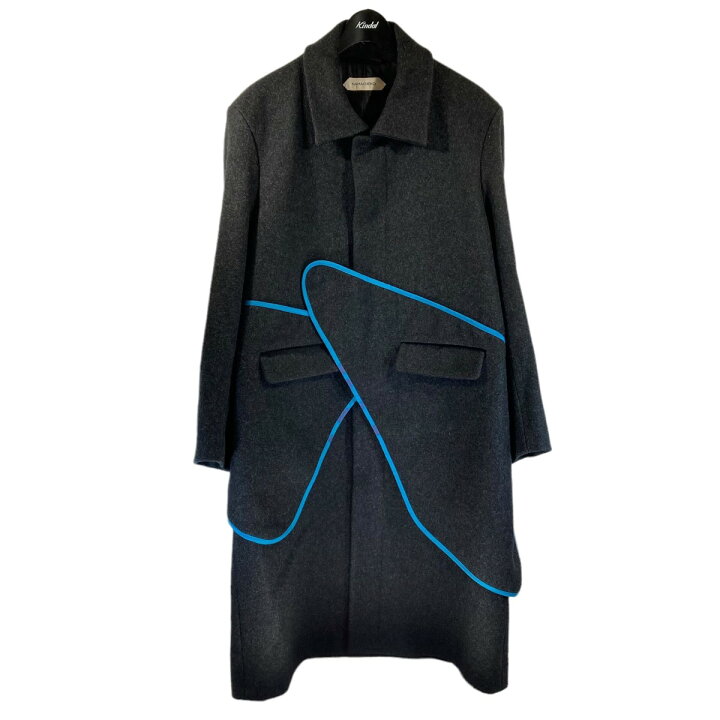 楽天市場】【中古】NAMACHEKO BERZI COAT ステンカラーコート グレー 