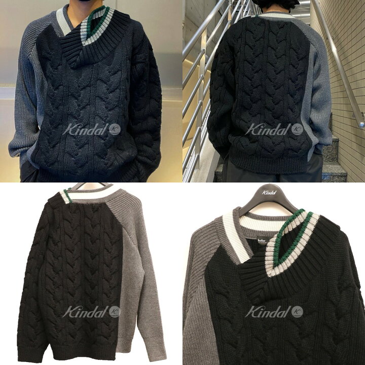 楽天市場】【中古】kolor 21AWビッグケーブルCRAZY PATTERN KNIT 