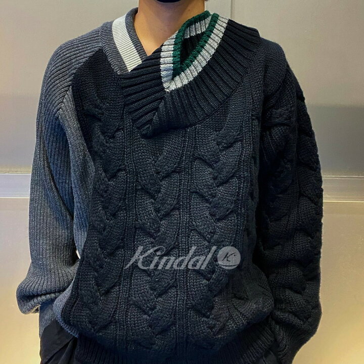 楽天市場】【中古】kolor 21AWビッグケーブルCRAZY PATTERN KNIT 