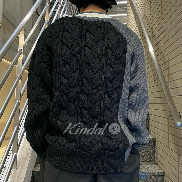 楽天市場】【中古】kolor 21AWビッグケーブルCRAZY PATTERN KNIT 