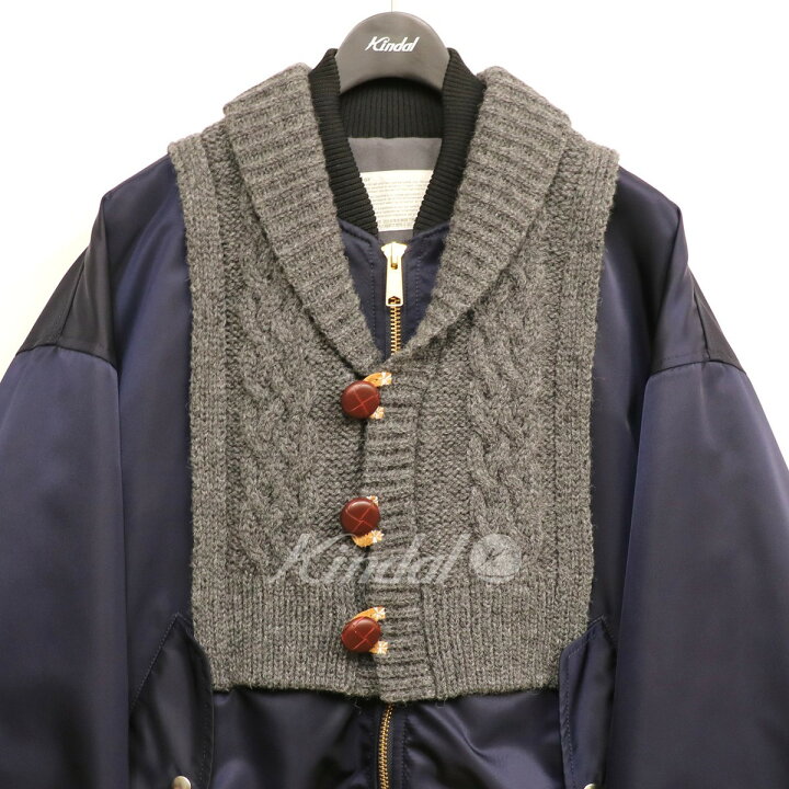 楽天市場】【中古】kolor 21AW 21WCM-G05108 DOCKING BIG MA-1 