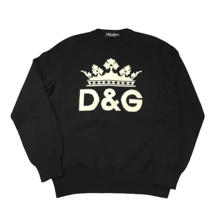 楽天市場】【中古】DOLCE＆GABBANA 王冠ロゴ カシミヤニット セーター 