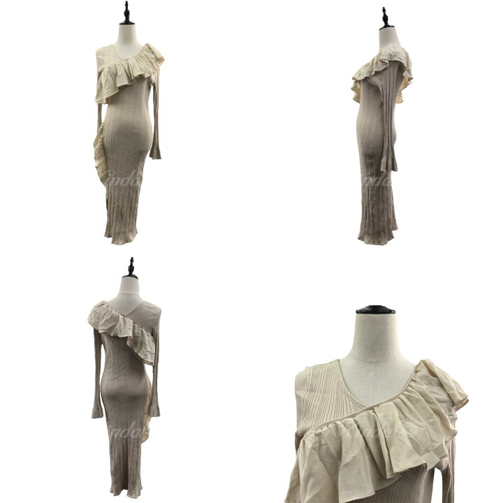 楽天市場】【中古】Her lip to 「Ruffle Wrap Rib Knit Dress 