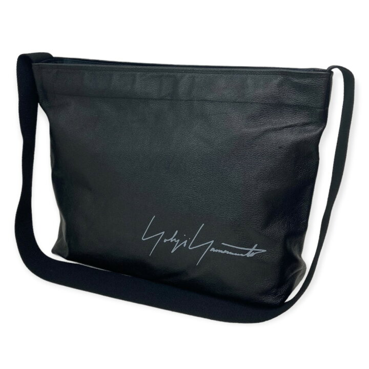 楽天市場】【中古】YOHJI YAMAMOTO レザーショルダーバッグ ブラック 