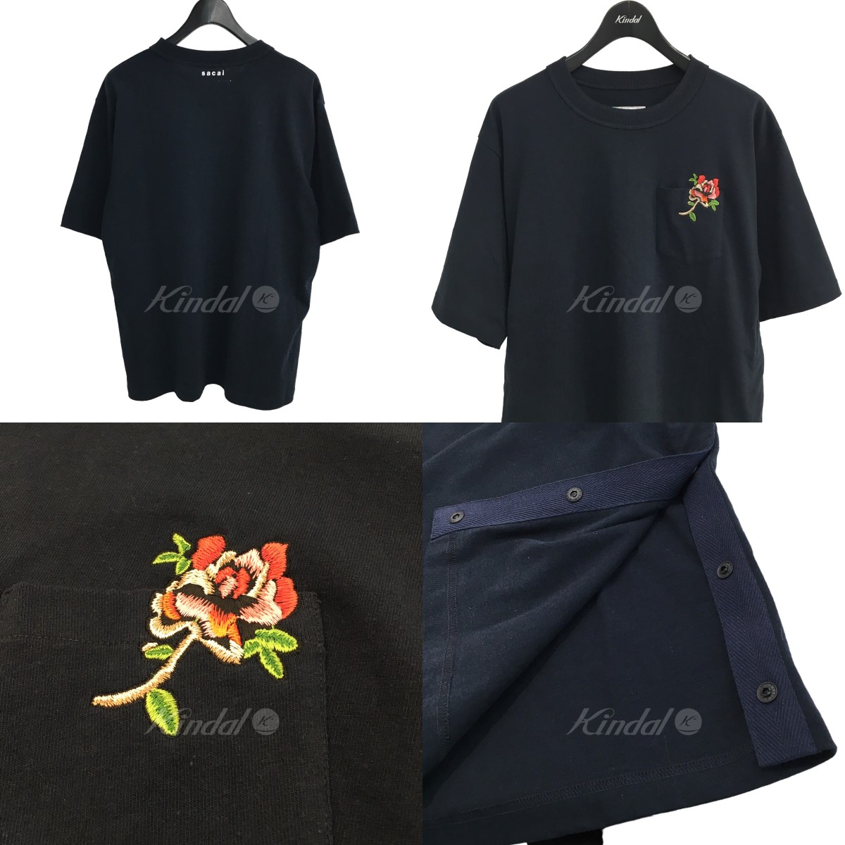 楽天市場】【中古】sacai2022AW 「Flower Embroidery T-Shirt 