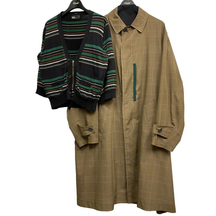 楽天市場】【中古】kolor 21SSニットドッキングポリエステルチェック 