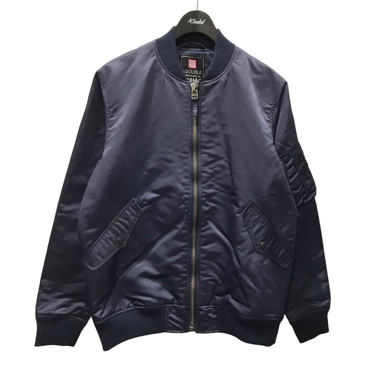 楽天市場】【中古】S／DOUBLE× BEAMS MA-1ジャケット ネイビー 